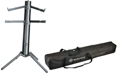 K&M 18860 Keyboardstandaard "Spider Pro" Zwart Set met Tas