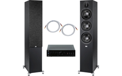 ELAC Debut F6.3 BK / QED / BC Acoustique EX-234 HiFi Stereoanlage Set