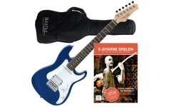 Rocktile Sphere Junior E-Gitarre 3/4 Blau + Gitarren-Schule