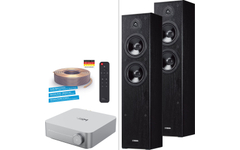 WiiM AMP / Yamaha F51 Streaming Stereo System Set Silver