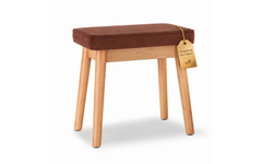 Classic Cantabile Banc De Piano Design Velours Chêne