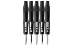 Pronomic JPLUG Black Stereo-Klinkenstecker 10er Pack