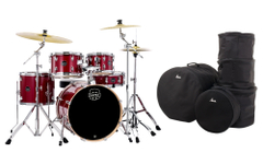Set de Batería Mapex Venus Fusion Crimson Red Sparkle con Estuches