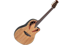 Ovation Celebrity Elite Plus CE44P Mid-Depth Cutaway Natural Spalted Maple