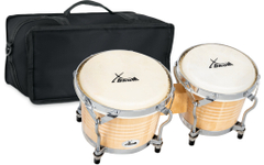 XDrum Bongos Pro Natur Set incl. Bongotas