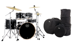 Set De Batería Mapex Venus Stage Black Galaxy Sparkle Con Fundas