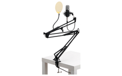 Pronomic CM-22 Radioshow Bundle incl. filtre anti-pop doré & bras de microphone