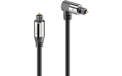 Sonero Câble Optique S/PDIF Toslink 1 Connecteur Coudé 90° 1,50 m