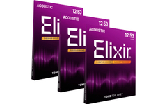 Elixir 16052 Akoestische Fosforbrons Nanoweb Light 3-Pack