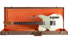 Fender Custom Shop 1960 Telecaster Custom Heavy Relic Aged Olympic White over Chocolate 3-Tone Sunburst