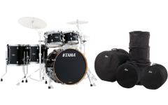 Tama MBS52RZS-PBK Starclassic Performer Shellkit Piano Black Set Incl. Fundas