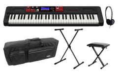 Casio CT-S1000V Casiotone Keyboard Schwarz Deluxe Set