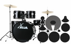 XDrum Rookie Batteria acustica completa - finitura Rosso Ruby : :  Strumenti Musicali