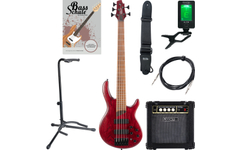 Cort B5 Element Open Pore Burgundy Red Starter Set