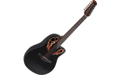 Ovation Celebrity Elite CE4412 Mid Cutaway 12-String Black