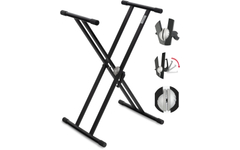 Classic Cantabile Support Clavier X Pro II Double Barre (avec Réglage Rapide SimpleLock)