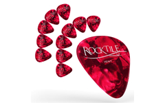 Rocktile Plectrums Red Tortoise Heavy 12 Stuks Set