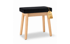 Classic Cantabile Design-Pianobank Velours Kirsche