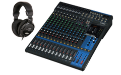 Yamaha MG16XU Mixer Set incl. Koptelefoon