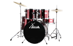 XDrum Semi 22" Standard Drumstel Lipstick Red incl. School