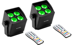 Eurolite Mini Spot IP UP-4 QCL à Batterie MK2 Lot de 2