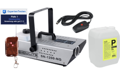 Showlite SN-1200 Rookmachine 1200W incl. Afstandsbediening Set met 5l Fluid