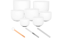 Sela SECF-SET Set de Cuencos Cantores de Cristal Frosted 440 Hz