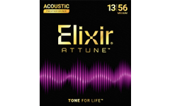 Elixir Attune Phosphor Bronze Acoustic Guitar Strings Medium 13-56