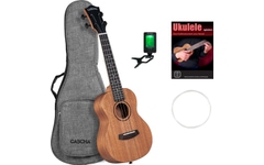 Set de Ukelele de Concierto Cascha Mahogany Solid