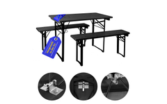 Stagecaptain Hirschgarten Set Birreria per Balcone 110 cm Grigio Scuro