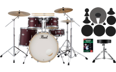 Pearl Export EXX705NNBR/C864 Batterie Satin Scarlet Set Débutant