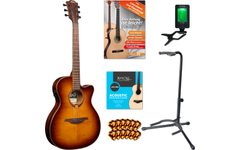 LAG T118 ASCE BRS Guitarra Western Brown Shadow Set