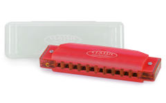 Classic Cantabile FBH-10 RD FunKids Harmonica Diatonique C Rouge