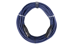 Pronomic Stage DMX3-20 DMX-Kabel 20m blau mit Goldkontakten