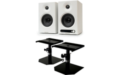 Vulkkano Pro4 Monitores de Estudio Blancos Con Soportes