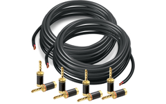 Cavo per Altoparlanti Pronomic con Connettori Banana Cavi Cavi 10m Set da 2