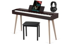 McGrey DP-17 WD Design Piano dunkle Walnuss Set
