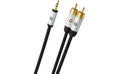 Oehlbach i-Connect Audio Kabel RCA Jack 1,5m schwarz