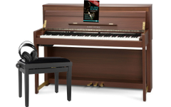 Classic Cantabile UP-1 OM Upright E-Piano Okoume Deluxe Set