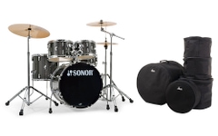 Sonor AQX Studio Black Midnight Sparkle Set De Sacs