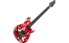 EVH Limited Edition Wolfgang Special Striped Series Red with Black and White Stripes