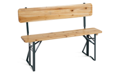Stagecaptain BBB-119 Hirschgarten Bierzeltbank met rugleuning 119 cm natuur