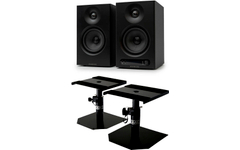 Vulkkano Pro4 Monitores de Estudio Negros Con Soportes