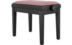 Classic Cantabile Pianobank Modell A Schwarz matt Velours Rosé