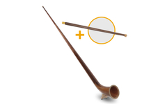 Lechgold Alphorn Noten F 360 cm 3-delig Set incl. Fis-Handbuis