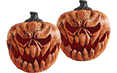 Europalms Halloween Kürbis, 25cm 2x Set