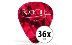 Rocktile Plettro Red Tortoise Heavy Confezione Da 36