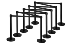 Stagecaptain PLS-200 BKB Paletti Segnapercorso Sistema di Guidamento Persone nero Set da 10