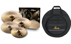 Set Piatti Zildjian K Custom Dark con Borsa per Piatti