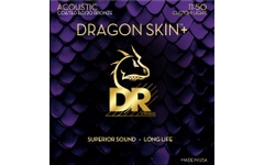 DR Strings Dragon Skin+ Acoustic 80/20 Bronze DA8-11 Custom Light 11-50